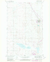 Underwood North Dakota Historical topographic map, 1:24000 scale, 7.5 X 7.5 Minute, Year 1961