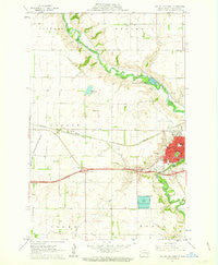 Valley City West North Dakota Historical topographic map, 1:24000 scale, 7.5 X 7.5 Minute, Year 1961