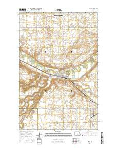 Velva North Dakota Current topographic map, 1:24000 scale, 7.5 X 7.5 Minute, Year 2014