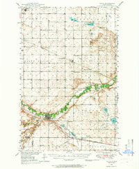Velva North Dakota Historical topographic map, 1:62500 scale, 15 X 15 Minute, Year 1948