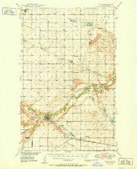 Velva North Dakota Historical topographic map, 1:62500 scale, 15 X 15 Minute, Year 1951