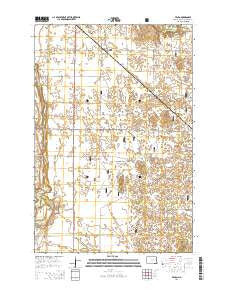 Venlo North Dakota Current topographic map, 1:24000 scale, 7.5 X 7.5 Minute, Year 2014