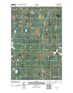 Verona North Dakota Historical topographic map, 1:24000 scale, 7.5 X 7.5 Minute, Year 2011