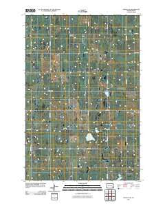 Verona NW North Dakota Historical topographic map, 1:24000 scale, 7.5 X 7.5 Minute, Year 2011