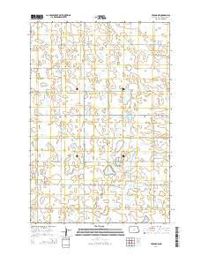 Verona NW North Dakota Current topographic map, 1:24000 scale, 7.5 X 7.5 Minute, Year 2014