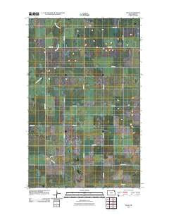 Wales North Dakota Historical topographic map, 1:24000 scale, 7.5 X 7.5 Minute, Year 2011