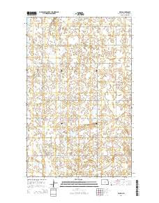 Wales North Dakota Current topographic map, 1:24000 scale, 7.5 X 7.5 Minute, Year 2014