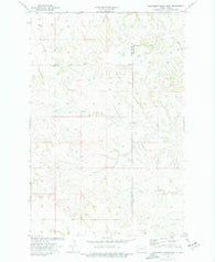 Wannagan Creek West North Dakota Historical topographic map, 1:24000 scale, 7.5 X 7.5 Minute, Year 1974