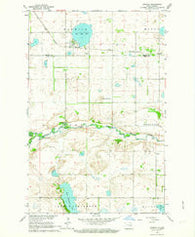 Warwick North Dakota Historical topographic map, 1:24000 scale, 7.5 X 7.5 Minute, Year 1962