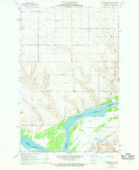 Washburn SW North Dakota Historical topographic map, 1:24000 scale, 7.5 X 7.5 Minute, Year 1967