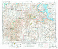 Watford City North Dakota Historical topographic map, 1:250000 scale, 1 X 2 Degree, Year 1953