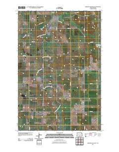 Weisser Dam West North Dakota Historical topographic map, 1:24000 scale, 7.5 X 7.5 Minute, Year 2011