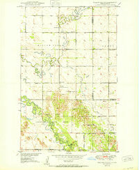 Willow City SW North Dakota Historical topographic map, 1:24000 scale, 7.5 X 7.5 Minute, Year 1950