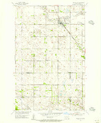 Willow City North Dakota Historical topographic map, 1:24000 scale, 7.5 X 7.5 Minute, Year 1954