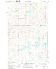 Willow Lake North Dakota Historical topographic map, 1:24000 scale, 7.5 X 7.5 Minute, Year 1978