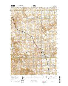 Wilton North Dakota Current topographic map, 1:24000 scale, 7.5 X 7.5 Minute, Year 2014