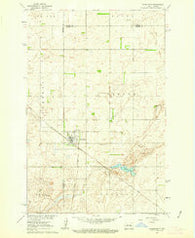 Wimbledon North Dakota Historical topographic map, 1:24000 scale, 7.5 X 7.5 Minute, Year 1961