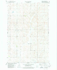 Wing SE North Dakota Historical topographic map, 1:24000 scale, 7.5 X 7.5 Minute, Year 1975
