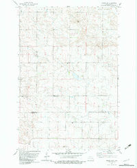 Wishek SW North Dakota Historical topographic map, 1:24000 scale, 7.5 X 7.5 Minute, Year 1982