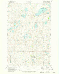 Woodworth North Dakota Historical topographic map, 1:24000 scale, 7.5 X 7.5 Minute, Year 1972