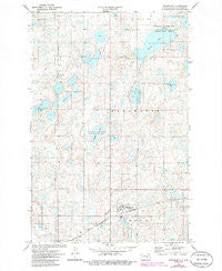 Woodworth North Dakota Historical topographic map, 1:24000 scale, 7.5 X 7.5 Minute, Year 1972