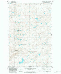Writing Rock North North Dakota Historical topographic map, 1:24000 scale, 7.5 X 7.5 Minute, Year 1983