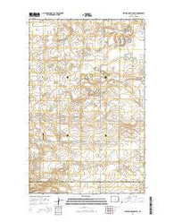 Writing Rock South North Dakota Current topographic map, 1:24000 scale, 7.5 X 7.5 Minute, Year 2014