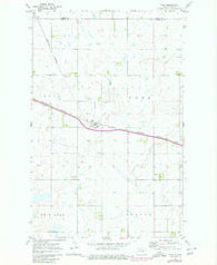 York North Dakota Historical topographic map, 1:24000 scale, 7.5 X 7.5 Minute, Year 1971