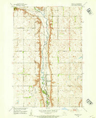 Ypsilanti North Dakota Historical topographic map, 1:24000 scale, 7.5 X 7.5 Minute, Year 1952