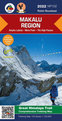 Buy map Makalu Region Trekking Map: Amphu Labsta - Mera Peak - The High Passes