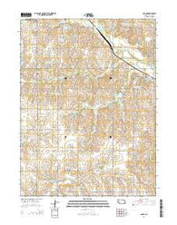 Adams Nebraska Current topographic map, 1:24000 scale, 7.5 X 7.5 Minute, Year 2014