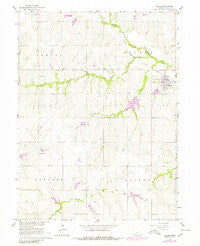 Adams Nebraska Historical topographic map, 1:24000 scale, 7.5 X 7.5 Minute, Year 1965