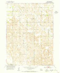 Akron Nebraska Historical topographic map, 1:24000 scale, 7.5 X 7.5 Minute, Year 1954