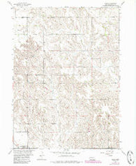 Akron Nebraska Historical topographic map, 1:24000 scale, 7.5 X 7.5 Minute, Year 1954