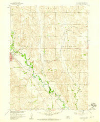 Albion East Nebraska Historical topographic map, 1:24000 scale, 7.5 X 7.5 Minute, Year 1958