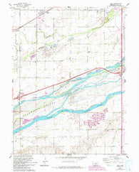 Alda Nebraska Historical topographic map, 1:24000 scale, 7.5 X 7.5 Minute, Year 1962