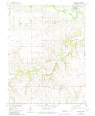 Alexandria Nebraska Historical topographic map, 1:24000 scale, 7.5 X 7.5 Minute, Year 1960