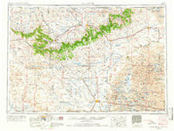 Alliance Nebraska Historical topographic map, 1:250000 scale, 1 X 2 Degree, Year 1955