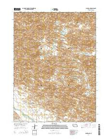 Almeria NE Nebraska Current topographic map, 1:24000 scale, 7.5 X 7.5 Minute, Year 2014