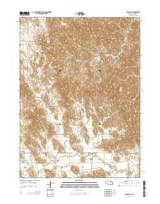 Ansley NE Nebraska Current topographic map, 1:24000 scale, 7.5 X 7.5 Minute, Year 2014
