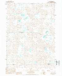 Antioch Nebraska Historical topographic map, 1:24000 scale, 7.5 X 7.5 Minute, Year 1989