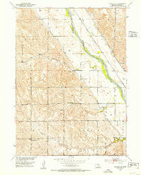 Arcadia SE Nebraska Historical topographic map, 1:24000 scale, 7.5 X 7.5 Minute, Year 1951