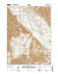 Arcadia West Nebraska Current topographic map, 1:24000 scale, 7.5 X 7.5 Minute, Year 2014