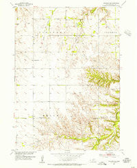Atkinson NE Nebraska Historical topographic map, 1:24000 scale, 7.5 X 7.5 Minute, Year 1954