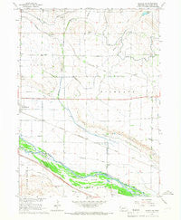 Bayard SW Nebraska Historical topographic map, 1:24000 scale, 7.5 X 7.5 Minute, Year 1965
