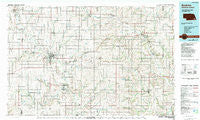 Beatrice Nebraska Historical topographic map, 1:100000 scale, 30 X 60 Minute, Year 1986