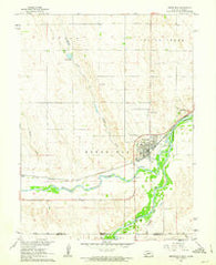 Benkelman Nebraska Historical topographic map, 1:24000 scale, 7.5 X 7.5 Minute, Year 1961