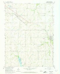 Bennet Nebraska Historical topographic map, 1:24000 scale, 7.5 X 7.5 Minute, Year 1966