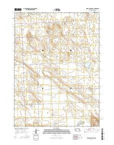 Berea Creek East Nebraska Current topographic map, 1:24000 scale, 7.5 X 7.5 Minute, Year 2014