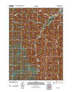 Bertha Nebraska Historical topographic map, 1:24000 scale, 7.5 X 7.5 Minute, Year 2011